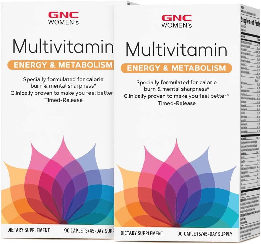 GNC Women 's Multivitamin Energy & Metabolisme - Twin Pack