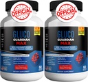 Gluco Guardian Max Advanced Wellness Support Kapsler - Vitamin, Mineral, og Herbal Supplement med Magnesium, C-vitamin, Zink, og Banaba Leaf - Non- GMO, Gluten- Free - 120 Kapsler (2)