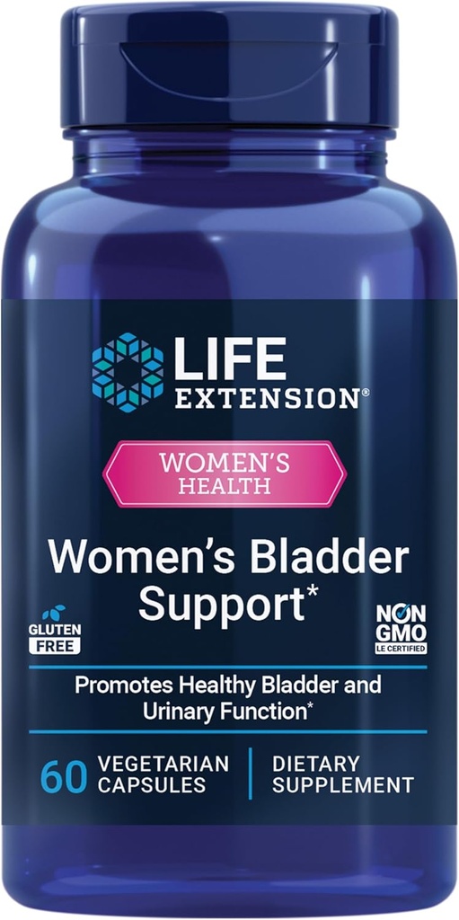 Life Extension Women 's Brege Support - for Bstige Sundhed og normal urinvejsfrekvens - Horsehale, Lindera og Three-Leaf Cape Ekstrakter - Non-GMO - Gluten Free - 60 Vegetariske Kapsler