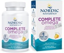 Nordic Naturals Complete Omega Xtra, Lemon - 60 Soft Gels - 1360 mg Omega-3 + 76 mg GLA - Sund hud - Kognition - ikke-GMO - 30 Servering