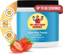 Min Spectrum Heroes Calm Magnesium Powder - Gentle Magnesium Glycinate Drink Mix til afslapning, dvalestøtte, fordøjelsessygdomme, og stress Relief - Vegan, Gluten- Free, 6oz (171g)