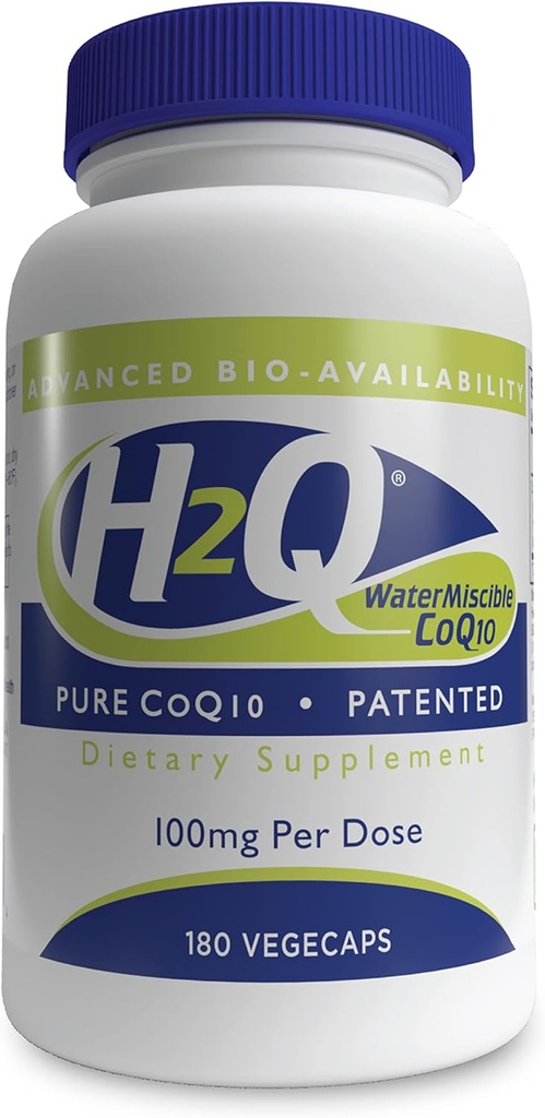 H2Q CoQ- 10 med 8X Højere Absorption Over Standard Q- 10