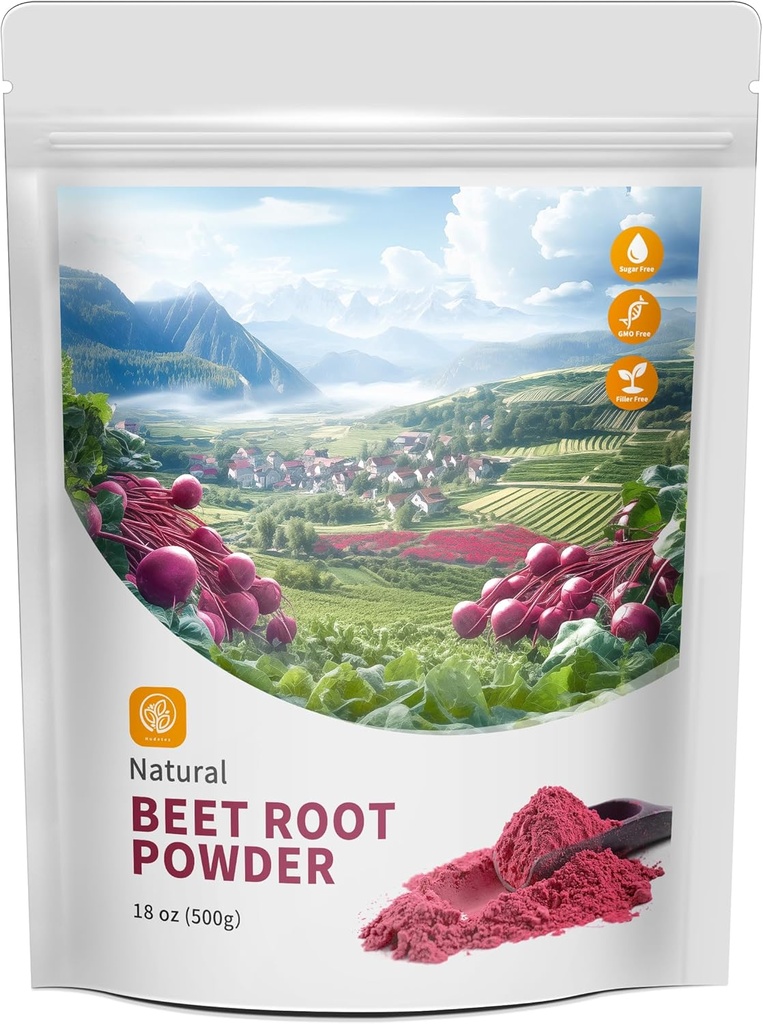 Rødbeder pulver 100% Ren med 18 oz - Frys Tørrede støtter leverfunktion & Body Energy, Hold Ungdom, Non- GMO, Vegan.