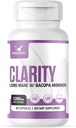 Clarity | Lions Mane + Bacopa - 3rd Party Tested, Filler-Free, Clinically Dosed, 60 Count (Pack of 1)