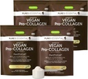 Igennus Advanced Vegan Vanilla Collagen Peptid Powder, forstærket med Glycin, Proline & Hydroxyprolin & Cofactor Vitamin C, Ikke GMO, Vegetarisk Plant baseret Collagen Powder Booster, 140 Servere