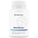 Mind Renew - Lavet i USA - Hjernetillæg for hukommelse og fokus - Support Vitality and Energy, 60 kapsler