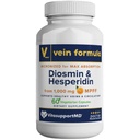 Vein Formel - Diosmin Hesperidin 1000 mg fra MPFF, 60 kapsler, blodcirkulation og ben Vein Kosttilskud, mikroniseret bioflavonoider til vein sundhed