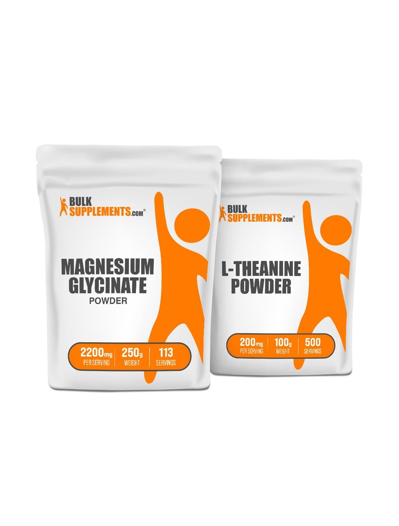 Magnesiumglycinat 250g + L- Theanin 100g Bundle