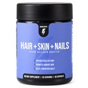 InnoSupps Hår + Hud + Nails Supplementér 124; Vegan Collagen Booster • 124; Biotin, B12, Horsetail Herb Pulver • 124; Stimulere hårvækst, revitalisere hud, Styrke Nails • 124; 60 kapsler