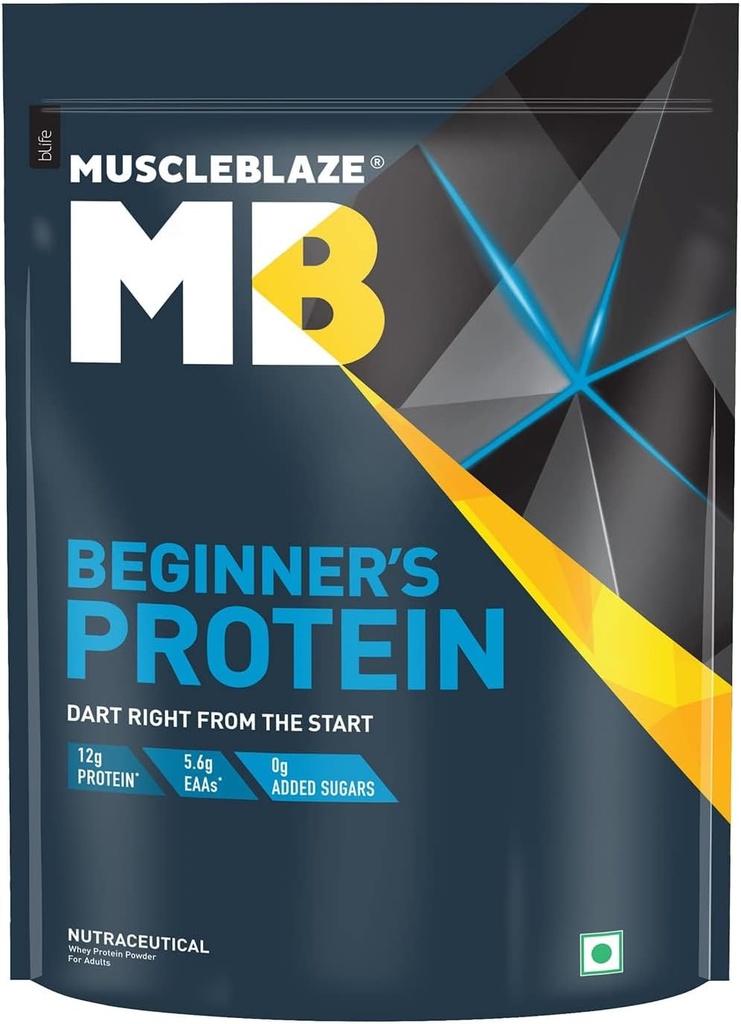 Generisk Beginner 's Whey Protein, Ingen tilsat sukker, Hurtigere muskel Inddrivelse & forbedret styrke (Chokolade, 500 g / 1.1 lb)