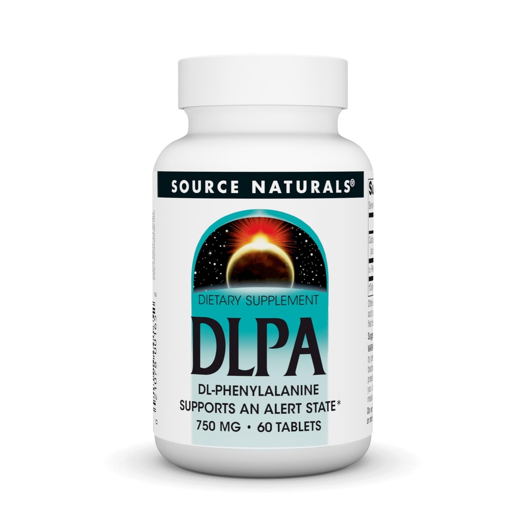 Source Naturals DLPA DL- Phenylalanin * - 750 mg - 60 tabletter