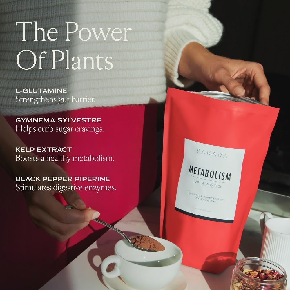 SAKARA Super Powder Bundle - Metabolisme Super Powder, Chokolade & Fiber Super Powder, Hint af Ananas - Hjælp fordøjelsessygdomme med fordøjelsesenzymer supplement pulver