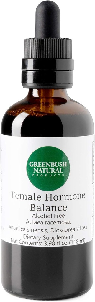 Greenbush Female Hormone Balance | 4 oz Liquid Extract, 240 Doses | Reproductive Health, Menstrual Cycle and Menopause Symptoms