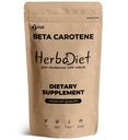 Beta caroten 10% vitamin A 25000 IE pulver • 124; immunsystem support, antioxidant supplement • 124; Cartenoider til sundt syn, øjne & hud • 124; 100% naturligt betacaroten (1, 76 oz - 50 gram)