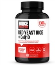 FORCE FACTOR Red Yeast Rice + CoQ10 Supplement til Antioxidant Support, Non- GMO, Vegan- Friendly, Premium kvalitet, 120 kapsler