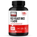 FORCE FACTOR Red Yeast Rice + CoQ10 Supplement til Antioxidant Support, Non- GMO, Vegan- Friendly, Premium kvalitet, 120 kapsler