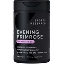 Sports Research ® Evening Primrose Oil 1300mg, 120 kapsler - 10% GLA, Cold- presset, Gluten & Soy Free