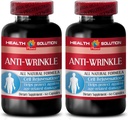 anti rynke kapsler til ansigt - ANTI- WRINKLE COMPLEX - Hud mineraler, Anti- aging supplement, Vitamin E collagen, serum anti rynke, alpha lipoinsyre, anti rynke piller til kvinder, 2 Bot 120 Caps