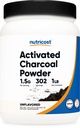 Nutricost Aktiveret Charcoal Powder 1lb - Food Grade Powder, Tandpasta, Facemask, Odor Control, Vegetarisk, Gluten Free, Non- GMO