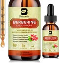 Berberine Supplement with Ceylon Cinnamon - Berberine Liquid Drops with Turmeric Curcumin, Ceylon Cinnamon, Bitter Melon, Berberine Phytosome for Digestion System, Immune Health Support -Vegetarian
