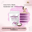 Ember & Grace Wellness Multi Collagen Protein Powder- Type I, II, III, V, X med biotin, Hyaluronsyre, C-vitamin - Unflavored Collagen Peptider - Keto & Paleo Friendly, Let opløsning, Non- GMO