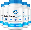 NutraRize (5 Pack) SugarSwitch kapsler, Official Sugar Switch piller, All- Natural Blood Formel for sunde niveauer, Sugar Switch 24 Supplement, SugarSwitch Pectin anmeldelser (300 Kapsler)