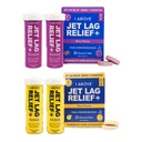1ABOVE Jet Lag Relief Effervescent Multivitamin med Pycnogenol Rejse supplement til Hydration, energi, immunforsvar og hurtigere inddrivelse - Flyvevæsentlige - Citrus 20 Greve og Berry 20 Greve