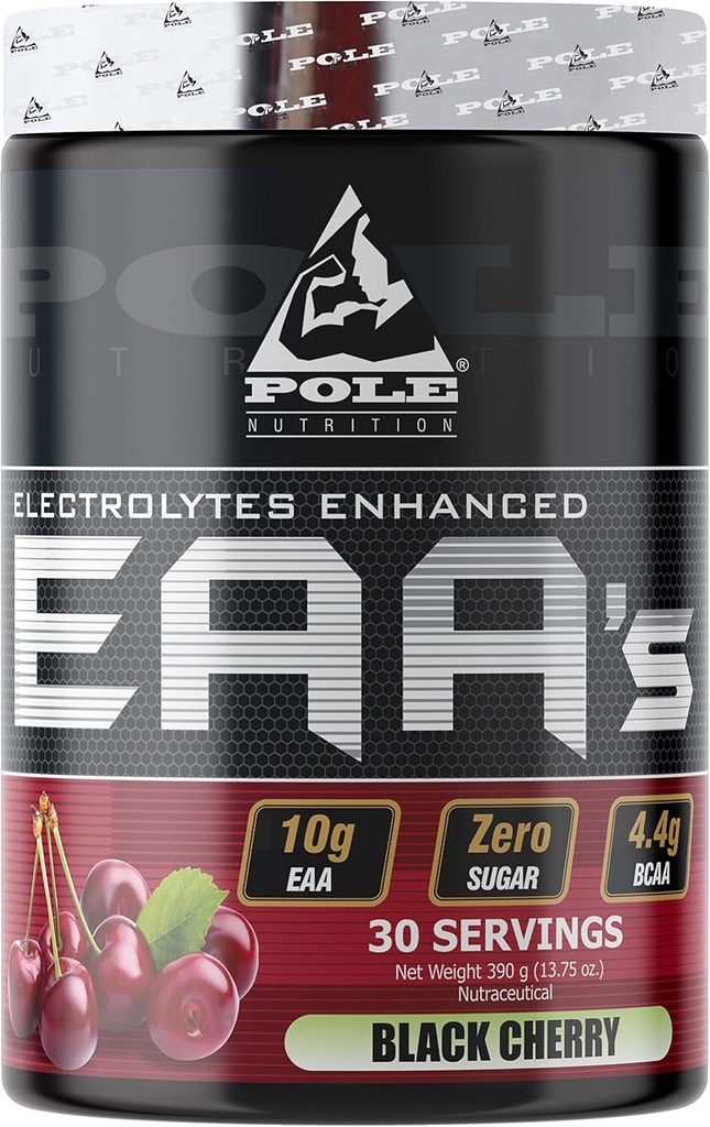 EAA Electrolytes Enhanced Yep 124; Zero Sugar, Aromatiseret Yep 124; 390 Gram 30 Servering (Black Cherry)