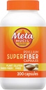 Metamucil SuperFiber Psyllium Kapsler, Gluten Free og sukkerfri, 200 Ct
