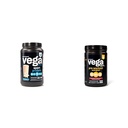 Vega Premium Sport Protein Vanilla Protein Powder, Vegan, Ikke GMO & Sport Pre- workout Energizer, Strawberry Lemonade - Pre Workout Powder
