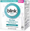 Blink tåre smøremiddel øjendråber Mild- moderate tørre øje .01 Fl Oz 25 Tæl