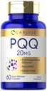 Carlyle PQQ Supplement 20 mg 12, 60 kapsler 125, ikke-GMO og gluten fri