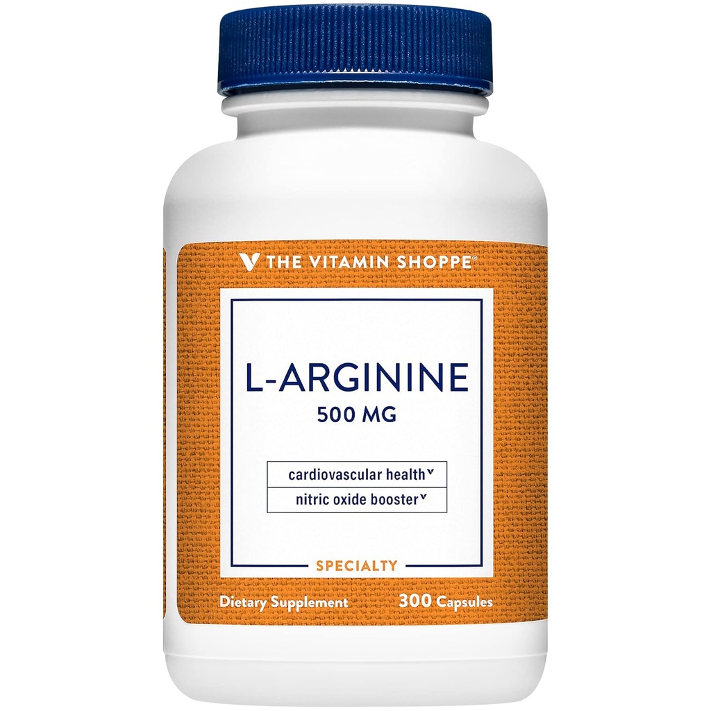 Vitamin Shoppe L- Arginin 500MG (300 kapsler)