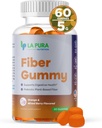 LaPura Prebiotic Chicory Root Fiber Gummy 5g, 60 Gummies - Understøtter fordøjelsessygdomme, Prebiotic Plant- Based Fiber Blend - Orange & Blandet Berry Flavor - Non-GMO, Gluten- Free, Made in USA