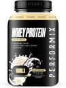 PERFORMIX - Whey Protein Isolate Blend - 24g Protein - 5,4 g BCAA - 110 kalorier - Muscle Building & Post Workout Inddrivelse - 100% Whey Protein Powder - 1,98 lbs - 30 Servere - Vanilla