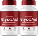 Glyco Aid Pills Advanced Blood Support Formel Supplement, GlycoAid Blodkapsler - Maksimal styrke, Glyco Aid Alle naturlige Formel Pills, GlycoAid Kapsler Blood Support Anmeldelser (2 Pack)