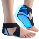 Plantar Fasciitis is pakker med heel & sole Gel Coverage, 2PCS Gel Heel Cups Protectors for Pain Relief, Justerbar Foot Ice Pack Wraps til Achilles Tendonitis