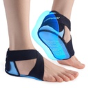 Plantar Fasciitis is pakker med heel & sole Gel Coverage, 2PCS Gel Heel Cups Protectors for Pain Relief, Justerbar Foot Ice Pack Wraps til Achilles Tendonitis