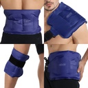 REVIX Ice Pack til skader Genanvendelige Gel til nedre ryg, kolde pakker til tilbage skulder, albue, Hip, ben, wrap omkring hele knæ, Soft Cold Compress, 16 × 9 "Navy
