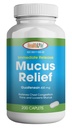 SUNDHED LFE Mucus Relief Guaifenesin Caplets 400 mg, Øjeblikkelig Release Hurtig fungerende Expectorant, Tynde og Loosens Mucus, Relieves Chest Congestion, Hough, Cold and Flu (Medium, 200 Count)