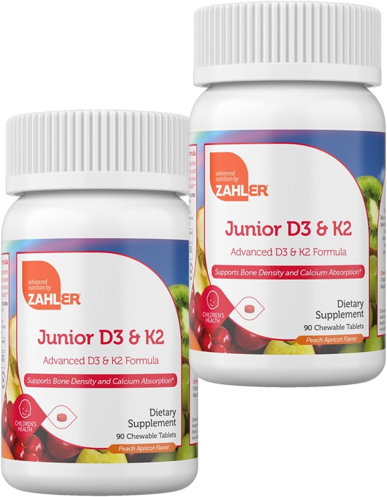 Zahler - Junior Vitamin D3 + K2 tyggetabletter til børn