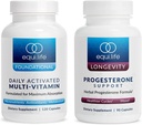 Equilife - Daily Activated Multi-Vitamin (30 Servings) and Progesterone Support (90 ct.) Bundle, 21 Essential Vitamins and Herbal Hormone Supplement