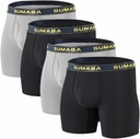 Mænds undertøj Fugt Wicking Bambus Viscose Boxer Briefs M L XL 2XL 3XL