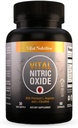 Vital nitrogenoxid Kosttilskud til mænd - workout booster supplement til mænd - Nitrous oxid boost blodgennemstrømning, blodtryk, energi & workout ydeevne med L arginin L Citrine- 30 dages forsyning