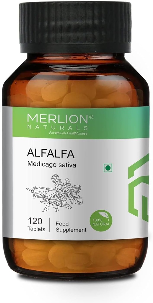 Sheltr Alfalfa tabletter, Medicago Sativa, Alle naturlige, Pure Herbs 500mg x 120 tabletter