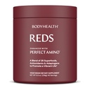 BodyHealth Reds Forbedret med PerfectAmino - Daglig Superfood Smoothie Powder med antioxidanter, Adaptogener, Phytonutrients, Frugt, Prebiotika, Probiotika, Fiber, og Protein - 40 Servere