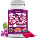 NEW AGE Milk Thistle NAC Chanca Piedra Beet Root Artiskoke Mælkebøtte Root Astragalus - Plus TUDCA & Ginger - 60 Greve