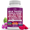 NEW AGE Milk Thistle NAC Chanca Piedra Beet Root Artiskoke Mælkebøtte Root Astragalus - Plus TUDCA & Ginger - 60 Greve