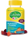 Culturelle Kids Multivitamin + Probiotiske For Børn (Age 2 +) - 60 Greve, Peach- Orange & blandet Berry Flavor - fordøjelsesmæssig sundhed & immunforsvar Gummies med Lutein til støtte øje sundhed