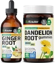 BIO KRAUTER Ginger Root Tinktur 4 Fl. Oz. & Dandelion 60 Gummies